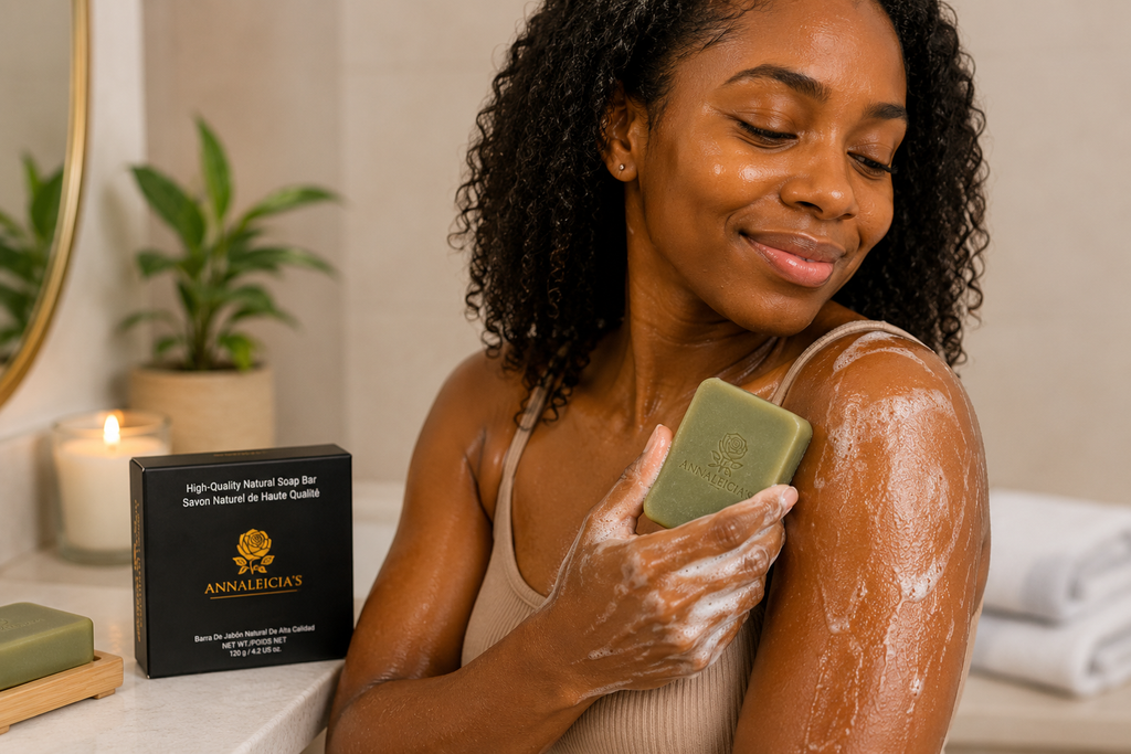 Aloe Natural Goat Milk Bar Soap – Moisturizing Face & Body Cleanser