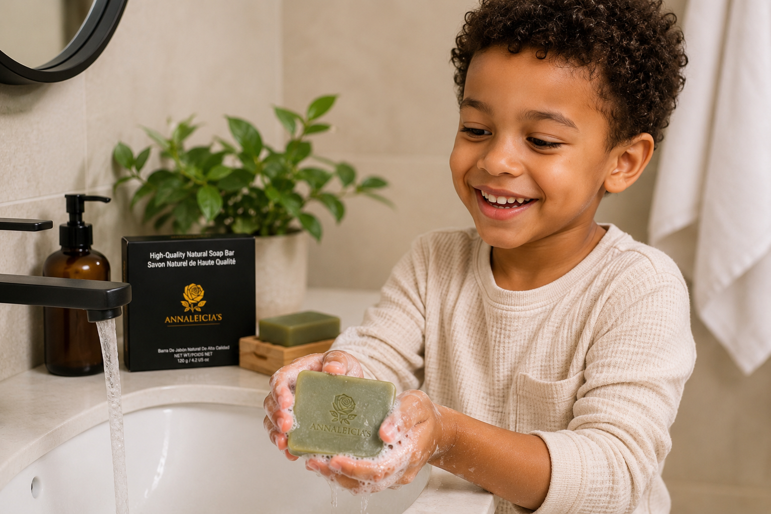 Aloe Natural Goat Milk Bar Soap – Moisturizing Face & Body Cleanser