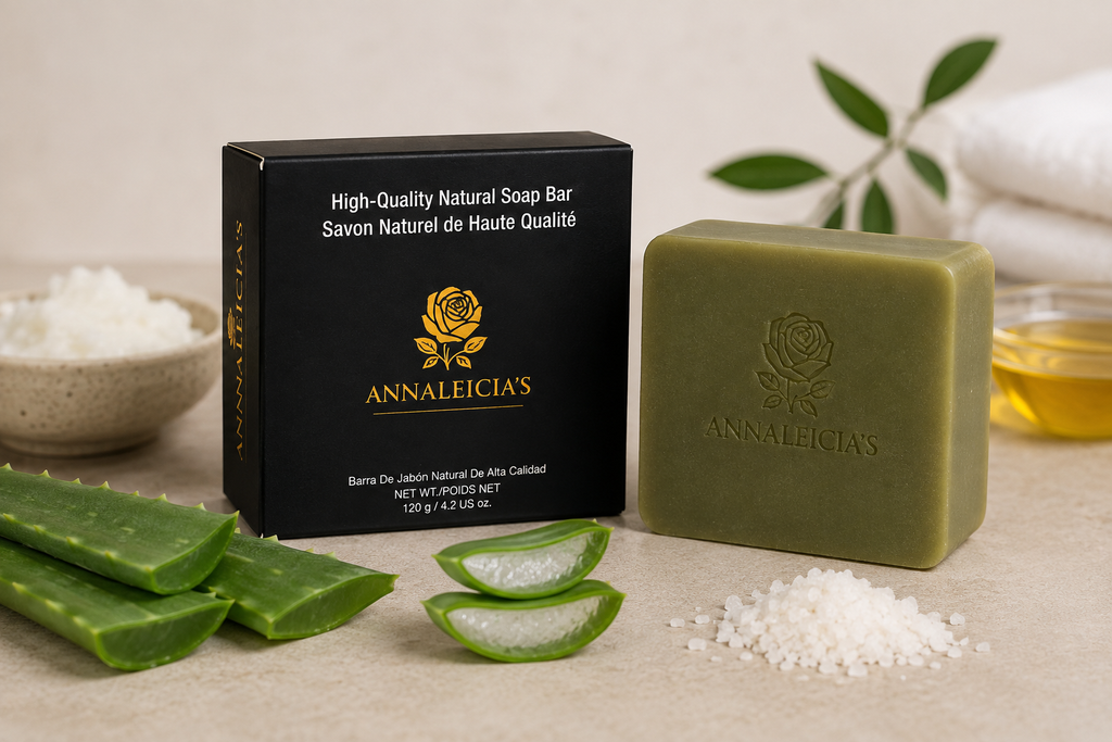 Aloe Natural Goat Milk Bar Soap – Moisturizing Face & Body Cleanser