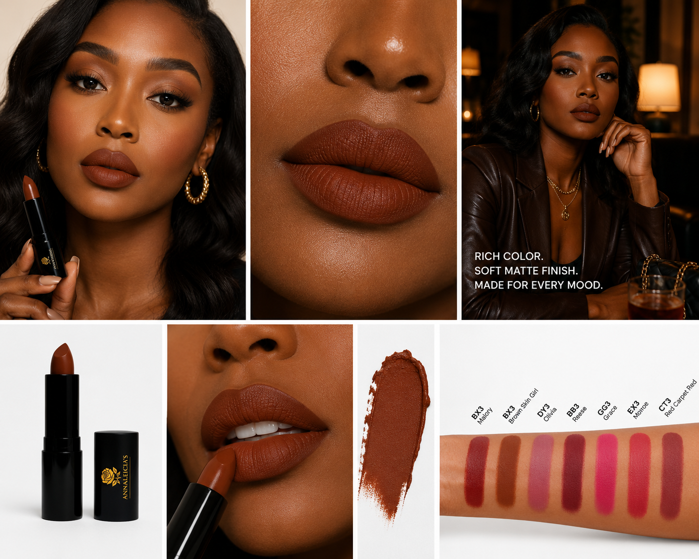 BROWN SKIN GIRL – Rich Warm Brown Matte Lipstick