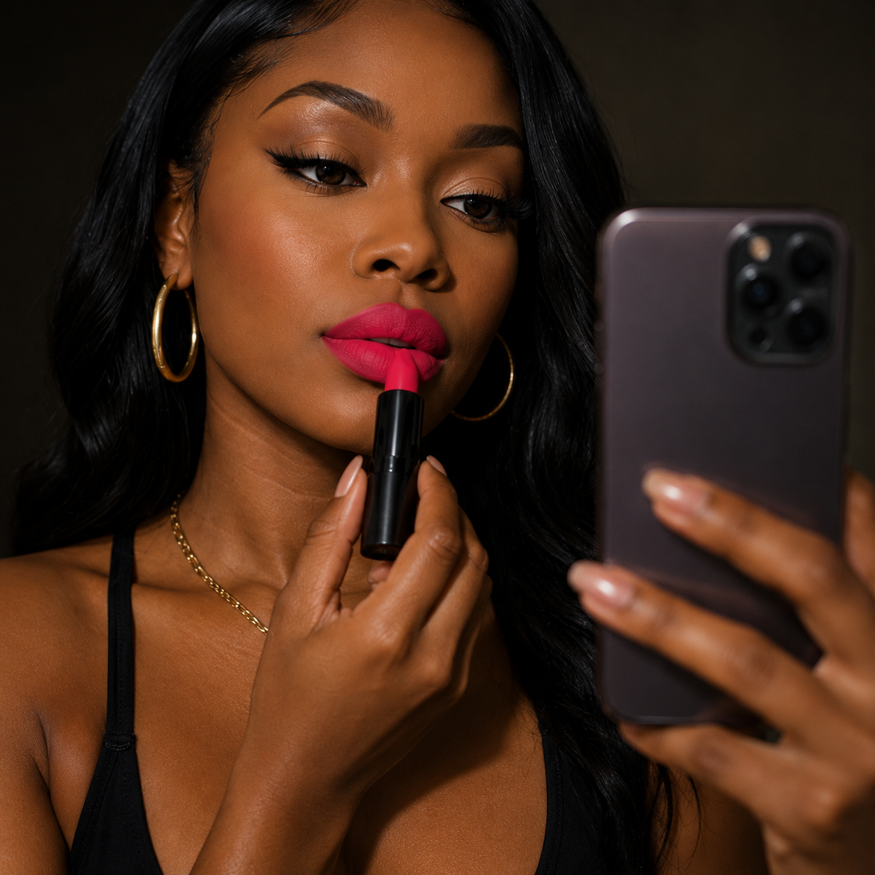 OUTSIDE TONIGHT - Vibrant Coral-Red Matte Lipstick